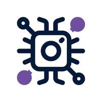 social network dual tone icon. Sleek and modern icon for websites and mobile apps. vector