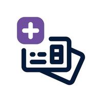 card duotone icon. Sleek and modern icon for websites, mobile apps, marketing materials, and corporate design. Fully scalable and ready to use. vector