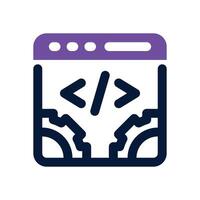 code optimization duotone icon. Sleek and modern icon for websites, mobile apps, marketing materials, and corporate design. Fully scalable and ready to use. vector