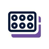 pill duotone icon. Sleek and modern icon for websites, mobile apps, marketing materials, and corporate design. Fully scalable and ready to use. vector