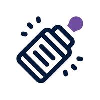 baby bottle duotone icon. Sleek and modern icon for websites, mobile apps, marketing materials, and corporate design. Fully scalable and ready to use. vector