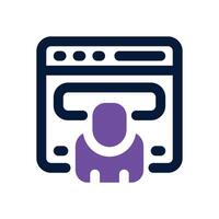 visitor duotone icon. Sleek and modern icon for websites, mobile apps, marketing materials, and corporate design. Fully scalable and ready to use. vector