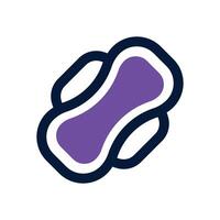 sanitary pad duotone icon. Sleek and modern icon for websites, mobile apps, marketing materials, and corporate design. Fully scalable and ready to use. vector