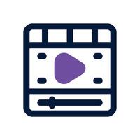 player duotone icon. Sleek and modern icon for websites, mobile apps, marketing materials, and corporate design. Fully scalable and ready to use. vector