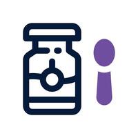 baby food duotone icon. Sleek and modern icon for websites, mobile apps, marketing materials, and corporate design. Fully scalable and ready to use. vector