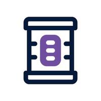 milk powder duotone icon. Sleek and modern icon for websites, mobile apps, marketing materials, and corporate design. Fully scalable and ready to use. vector