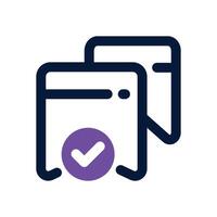 bookmark duotone icon. Sleek and modern icon for websites, mobile apps, marketing materials, and corporate design. Fully scalable and ready to use. vector