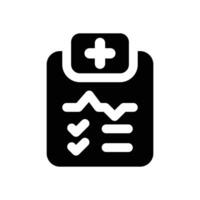 diagnosis glyph icon. Strong and solid icon for websites and mobile apps. vector