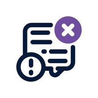 problem duotone icon. Sleek and modern icon for websites, mobile apps, marketing materials, and corporate design. Fully scalable and ready to use. vector