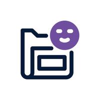 feedback document dual tone icon. Sleek and modern icon for websites and mobile apps. vector