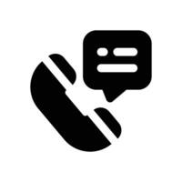 helpline glyph icon. Strong and solid icon for websites and mobile apps. vector