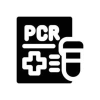 test pcr glyph icon. Strong and solid icon for websites and mobile apps. vector