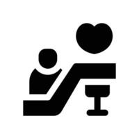 escalation glyph icon. Strong and solid icon for websites and mobile apps. vector