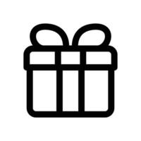 gift line icon. Clean and minimalist icon for websites, mobile apps, presentations, and logos. Fully scalable and customizable for any project. vector