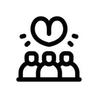 customer loyalty line icon. Clean and minimalist icon for websites and mobile apps. vector