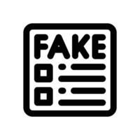 fake news line icon. Clean and minimalist icon for websites and mobile apps. vector
