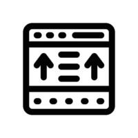 footer website line icon. Clean and minimalist icon for websites and mobile apps. vector