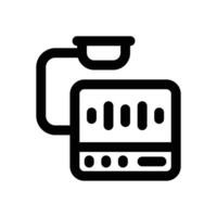 hearing test line icon. Clean and minimalist icon for websites and mobile apps. vector
