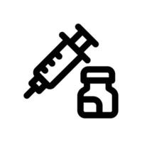 injection line icon. Clean and minimalist icon for websites and mobile apps. vector