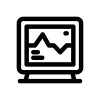 ecg machine line icon. Clean and minimalist icon for websites, mobile apps, presentations, and logos. Fully scalable and customizable for any project. vector