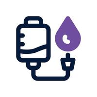 blood bag duotone icon. Sleek and modern icon for websites, mobile apps, marketing materials, and corporate design. Fully scalable and ready to use. vector
