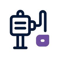 colonoscopy dual tone icon. Sleek and modern icon for websites and mobile apps. vector