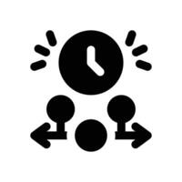 time line glyph icon. Strong and solid icon for websites, mobile interfaces, presentations, and visual branding. High quality and easy to edit. vector