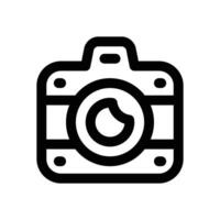 camera line icon. Clean and minimalist icon for websites, mobile apps, presentations, and logos. Fully scalable and customizable for any project. vector