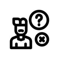 loneliness line icon. Clean and minimalist icon for websites and mobile apps. vector