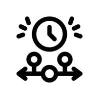 time line line icon. Clean and minimalist icon for websites, mobile apps, presentations, and logos. Fully scalable and customizable for any project. vector