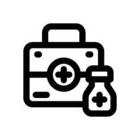 medical kit line icon. Clean and minimalist icon for websites, mobile apps, presentations, and logos. Fully scalable and customizable for any project. vector