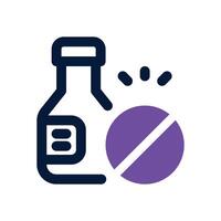 addiction duotone icon. Sleek and modern icon for websites, mobile apps, marketing materials, and corporate design. Fully scalable and ready to use. vector