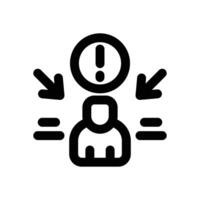 accusation line icon. Clean and minimalist icon for websites and mobile apps. vector