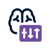 mental control duotone icon. Sleek and modern icon for websites, mobile apps, marketing materials, and corporate design. Fully scalable and ready to use. vector