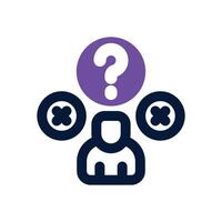 overthinking duotone icon. Sleek and modern icon for websites, mobile apps, marketing materials, and corporate design. Fully scalable and ready to use. vector