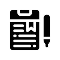 study glyph icon. Strong and solid icon for websites and mobile apps. vector