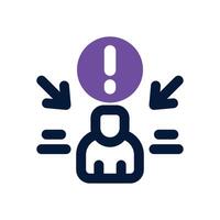 accusation dual tone icon. Sleek and modern icon for websites and mobile apps. vector