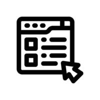 online exam line icon. Clean and minimalist icon for websites and mobile apps. vector