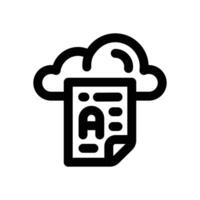storage line icon. Clean and minimalist icon for websites, mobile apps, presentations, and logos. Fully scalable and customizable for any project. vector