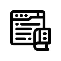 ebook line icon. Clean and minimalist icon for websites and mobile apps. vector
