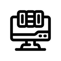 online library line icon. Clean and minimalist icon for websites and mobile apps. vector