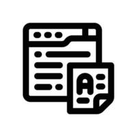 score line icon. Clean and minimalist icon for websites and mobile apps. vector