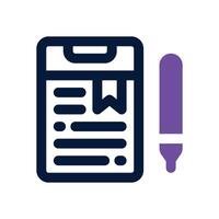 study dual tone icon. Sleek and modern icon for websites and mobile apps. vector
