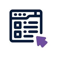online exam dual tone icon. Sleek and modern icon for websites and mobile apps. vector