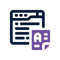score dual tone icon. Sleek and modern icon for websites and mobile apps. vector