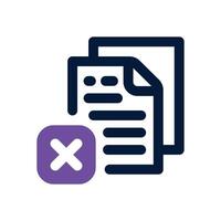 failure dual tone icon. Sleek and modern icon for websites and mobile apps. vector