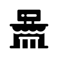 supermarket glyph icon. Strong and solid icon for websites, mobile interfaces, presentations, and visual branding. High quality and easy to edit. vector