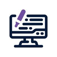 note dual tone icon. Sleek and modern icon for websites and mobile apps. vector