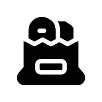 groceries glyph icon. Strong and solid icon for websites, mobile interfaces, presentations, and visual branding. High quality and easy to edit. vector