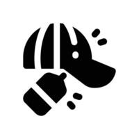 cap glyph icon. Strong and solid icon for websites, mobile interfaces, presentations, and visual branding. High quality and easy to edit. vector
